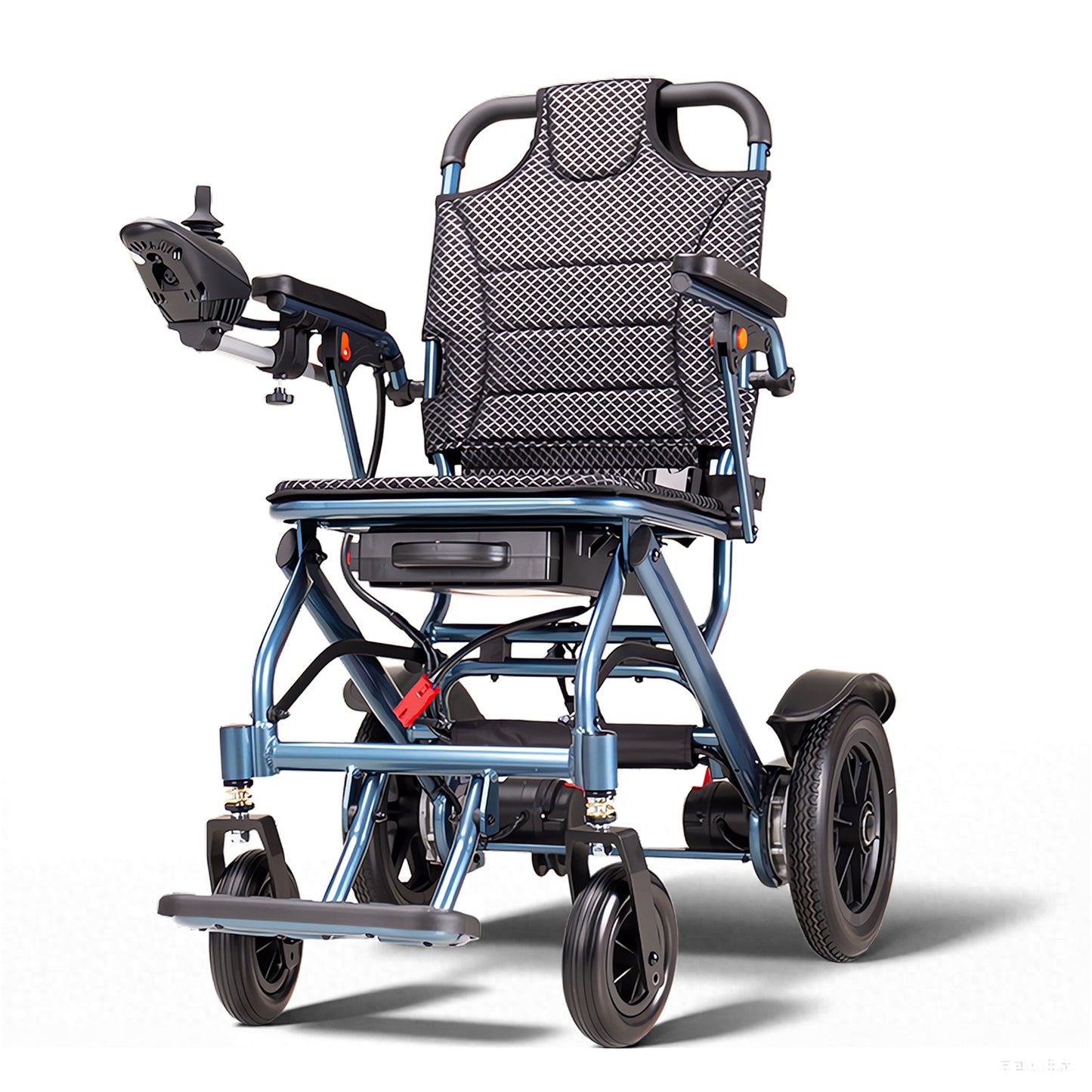 D04 Foldable Power Wheelchair – Up to 13-Mile Range, 16.14"×16.14" Ergonomic Seat Electric Wheelchair Lightweight 40 lbs