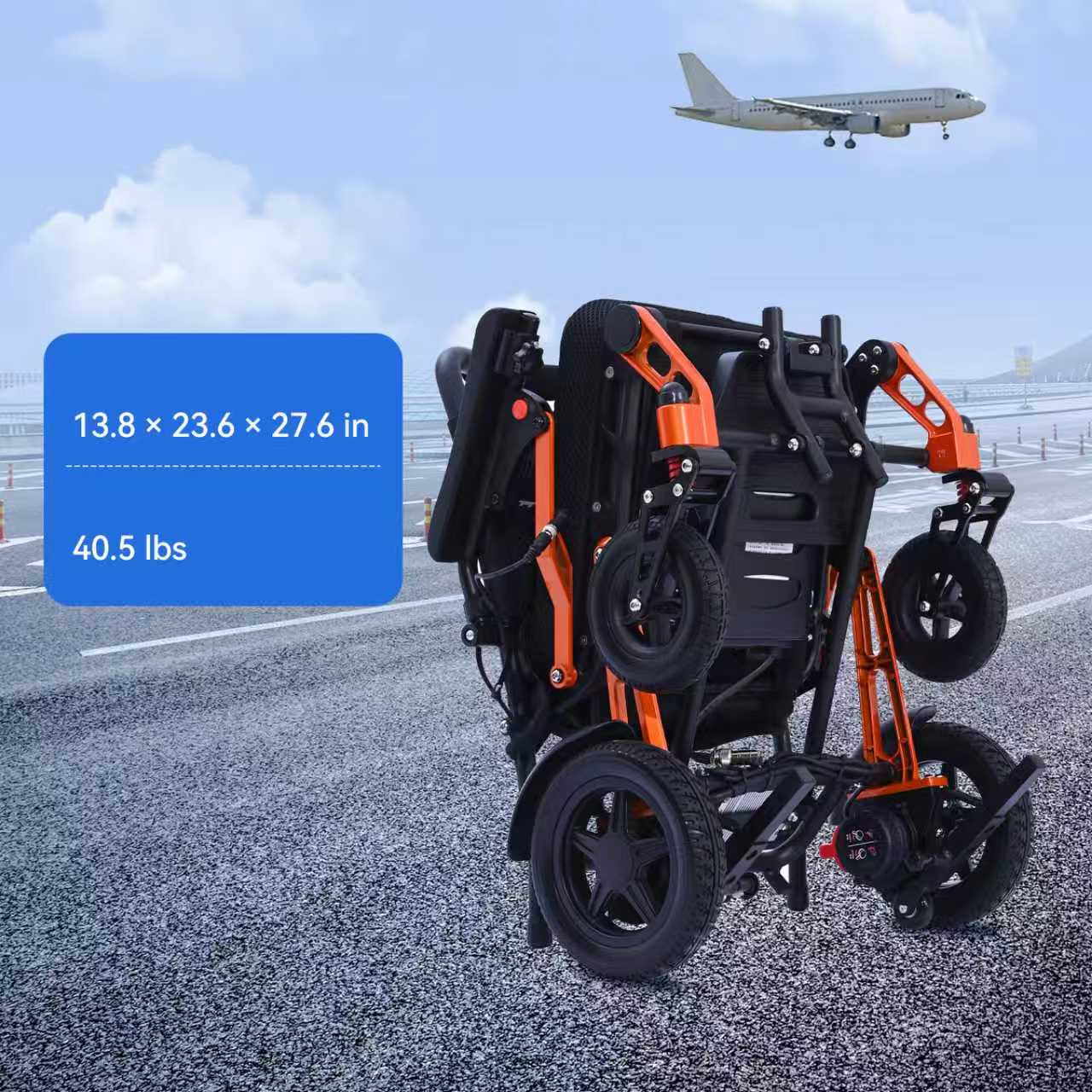 XP02 Electric Wheelchair: Lightweight, Magnesium-Aluminum Alloy, 13 miles Range