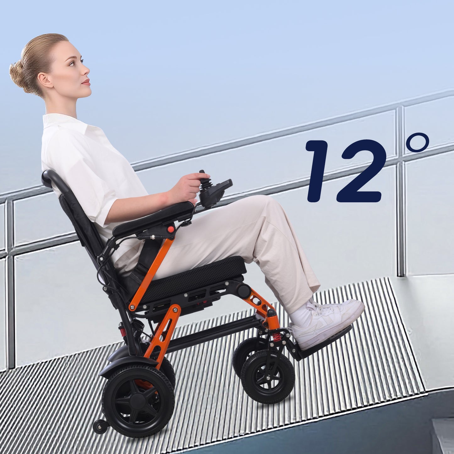 XP02 Electric Wheelchair: Lightweight, Magnesium-Aluminum Alloy, 13 miles Range