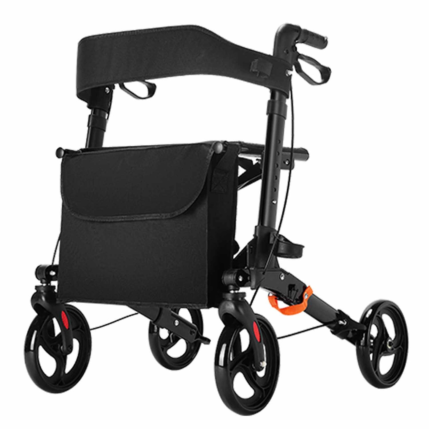 StratisGo RP01 4 Wheel Rollator Walker With Seat,  Weight 16.76 lbs, Height Adjustable