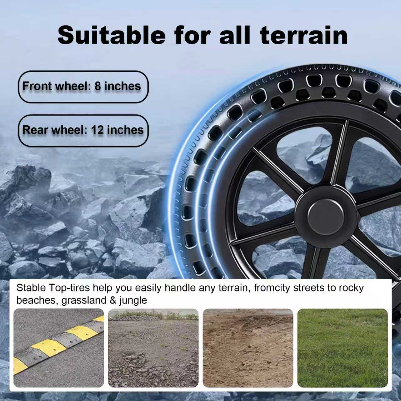 D04 Foldable Power Wheelchair – Up to 13-Mile Range, 16.14"×16.14" Ergonomic Seat Electric Wheelchair Lightweight 40 lbs