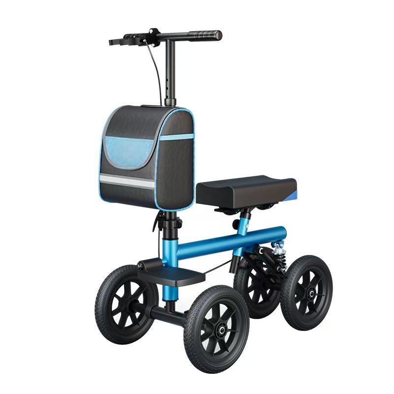ByteTecpeak K01-B Knie-Roller mit Sitz – Faltbar & Leicht (Blau)