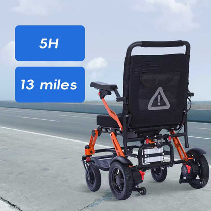 XP02 Electric Wheelchair: Lightweight, Magnesium-Aluminum Alloy,  13 miles Range