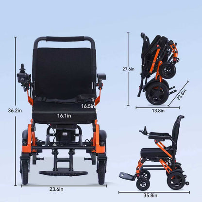 XP02 Electric Wheelchair: Lightweight, Magnesium-Aluminum Alloy,  13 miles Range