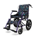 M5 Ultraleichter Rollstuhl 11 kg – Faltbarer Reiserollstuhl in Violett-Mosaik