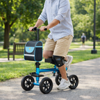 ByteTecpeak K01-B Knie-Roller mit Sitz – Faltbar & Leicht (Blau)
