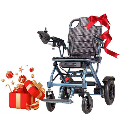 D04 Foldable Power Wheelchair – Up to 13-Mile Range, 16.14"×16.14" Ergonomic Seat Electric Wheelchair Lightweight 40 lbs