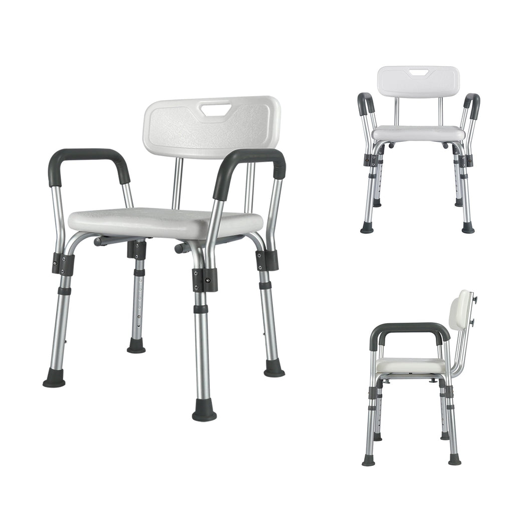 ByteTecpeak B01-BS – Duschstuhl, höhenverstellbar, bis 100 kg