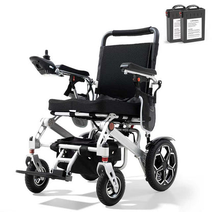 D10 Lightweight Power Wheelchair – 25-Mile Range, 330 lbs Capacity, 16.93" Ergonomic Seat