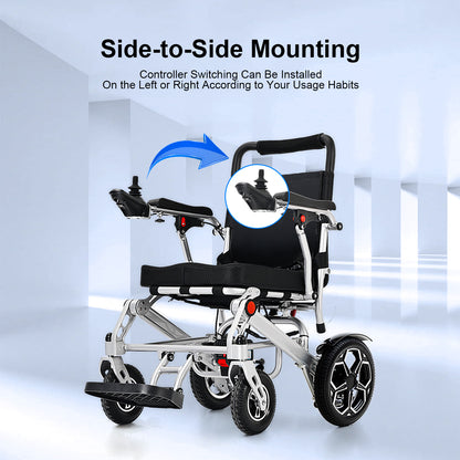 D10 Foldable Electric Wheelchair –  Portable, 13-Mile Range,12Ah lithium battery,500W Motor,51.8 lbs