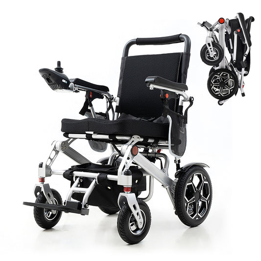 D10 Foldable Electric Wheelchair –  Portable, 13-Mile Range,12Ah lithium battery,500W Motor,51.8 lbs