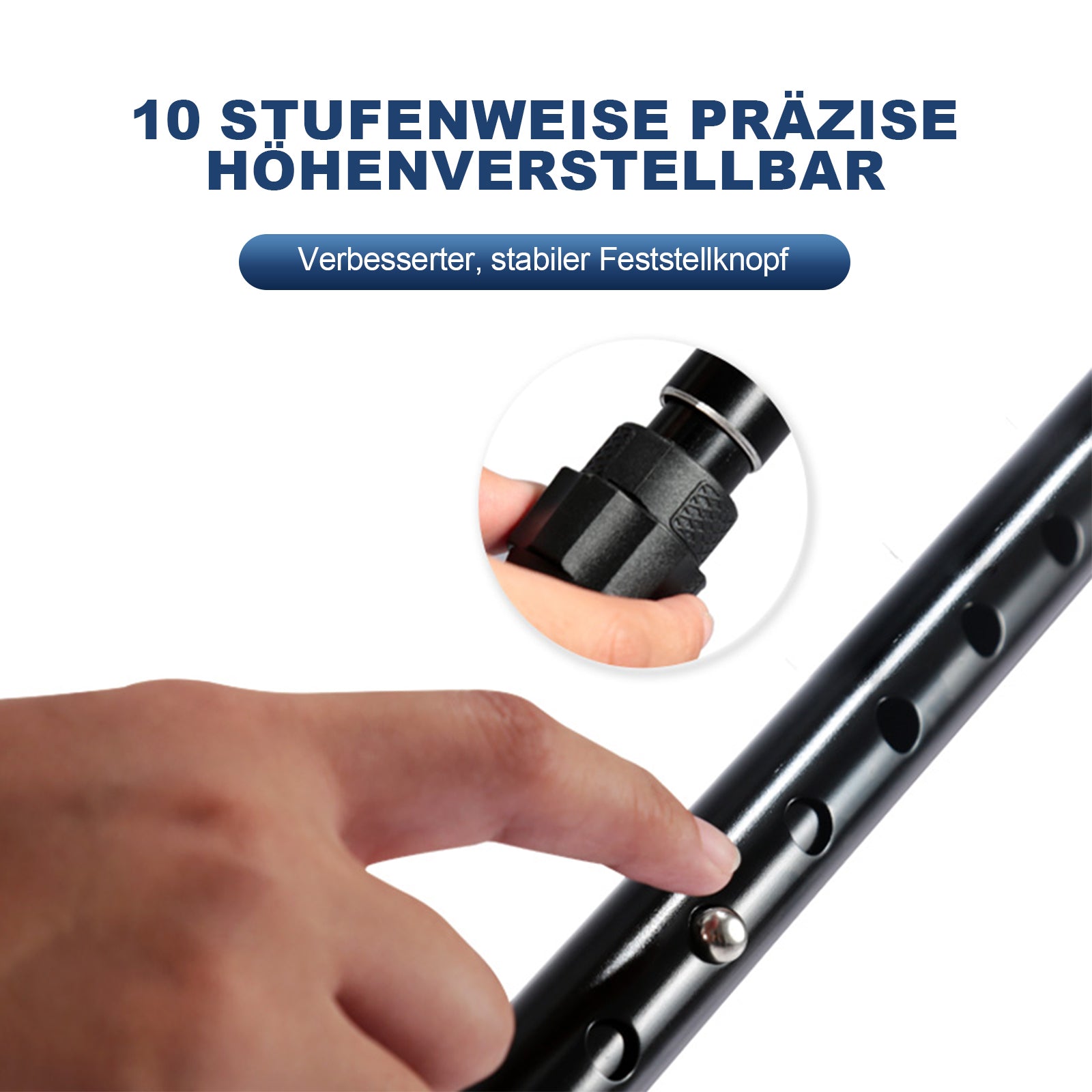 ByteTecpeak C01 – Gehstütze faltbar, höhenverstellbar & leicht