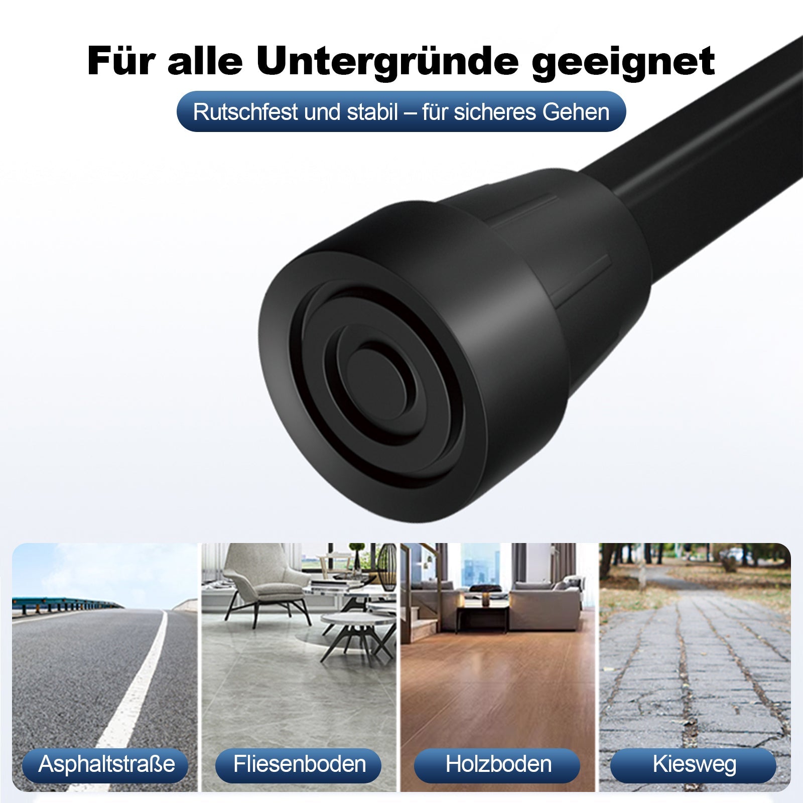 ByteTecpeak C01 – Gehstütze faltbar, höhenverstellbar & leicht