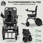 ByteTecpeak D14 Elektrischer Rollstuhl Schwarz