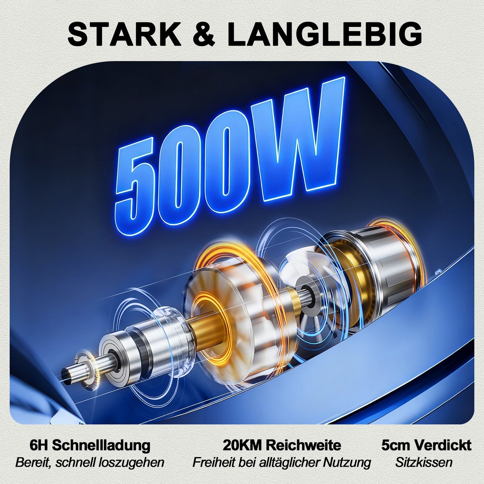 ByteTecpeak D14 Elektrischer Rollstuhl Schwarz