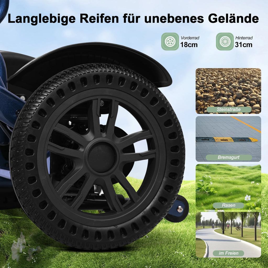 ByteTecpeak D14 Elektrischer Rollstuhl Schwarz