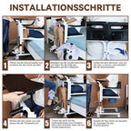 ByteTecpeak L01-LS Transferstuhl mit Toilettenfunktion, hydraulisch höhenverstellbar
