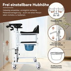 ByteTecpeak L01-LS Transferstuhl mit Toilettenfunktion, hydraulisch höhenverstellbar