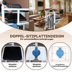 ByteTecpeak L01-LS Transferstuhl mit Toilettenfunktion, hydraulisch höhenverstellbar