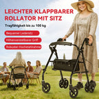 ByteTecpeak R5 Faltbarer Rollator mit 360°-Drehrädern – Leicht, Kompakt und Vielseitig