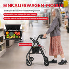 ByteTecpeak R5 Faltbarer Rollator mit 360°-Drehrädern – Leicht, Kompakt und Vielseitig