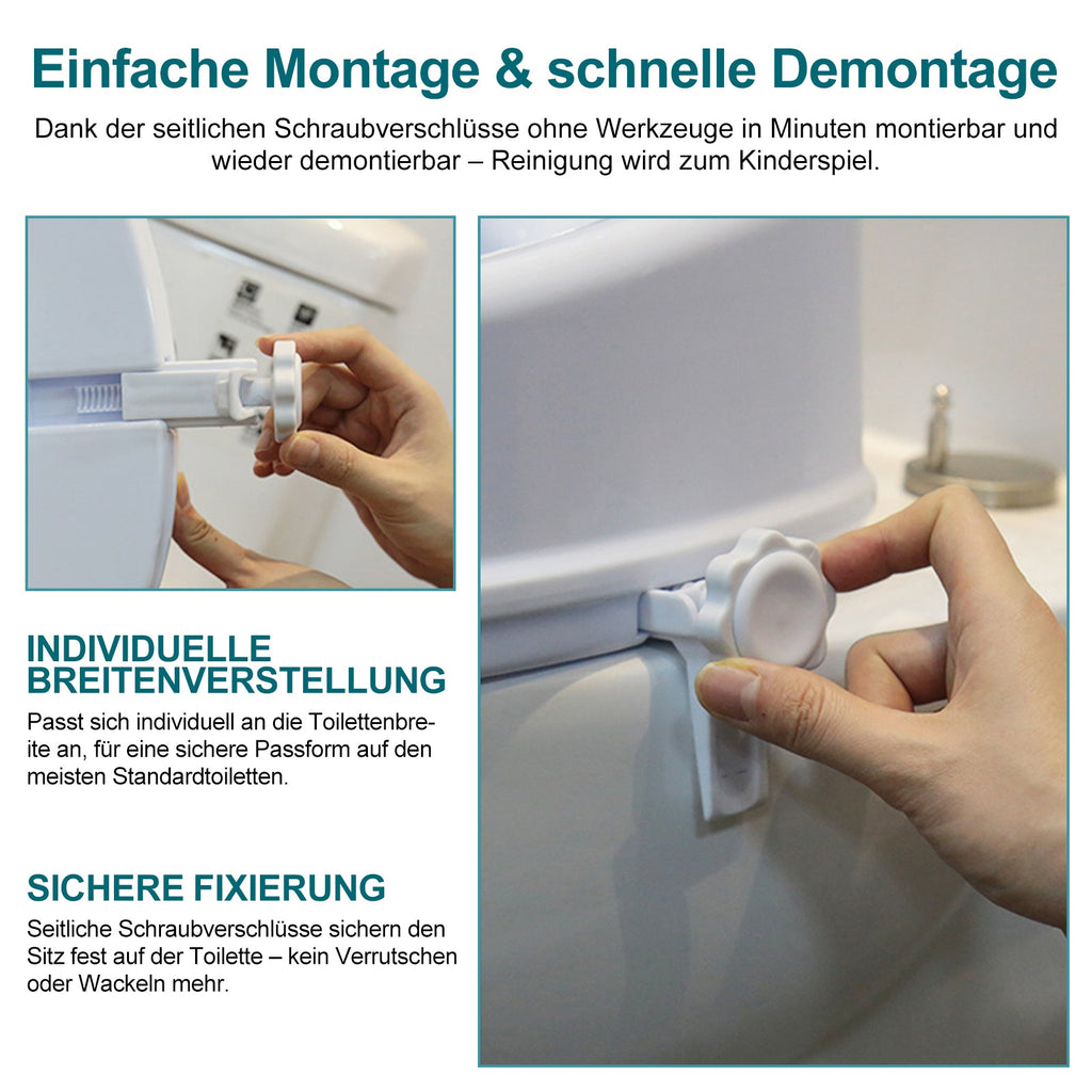 ByteTecpeak T01-BS – Toilettenaufsatz, sicherer Halt, bis 100 kg
