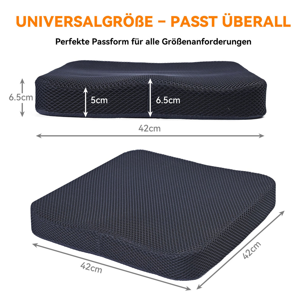 ByteTecpeak ZD01 – Sitzkissen, 42×42 cm, ergonomisch & druckentlastend