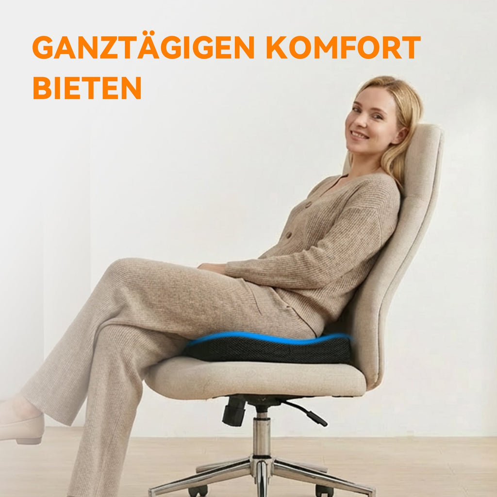 ByteTecpeak ZD01 – Sitzkissen, 42×42 cm, ergonomisch & druckentlastend
