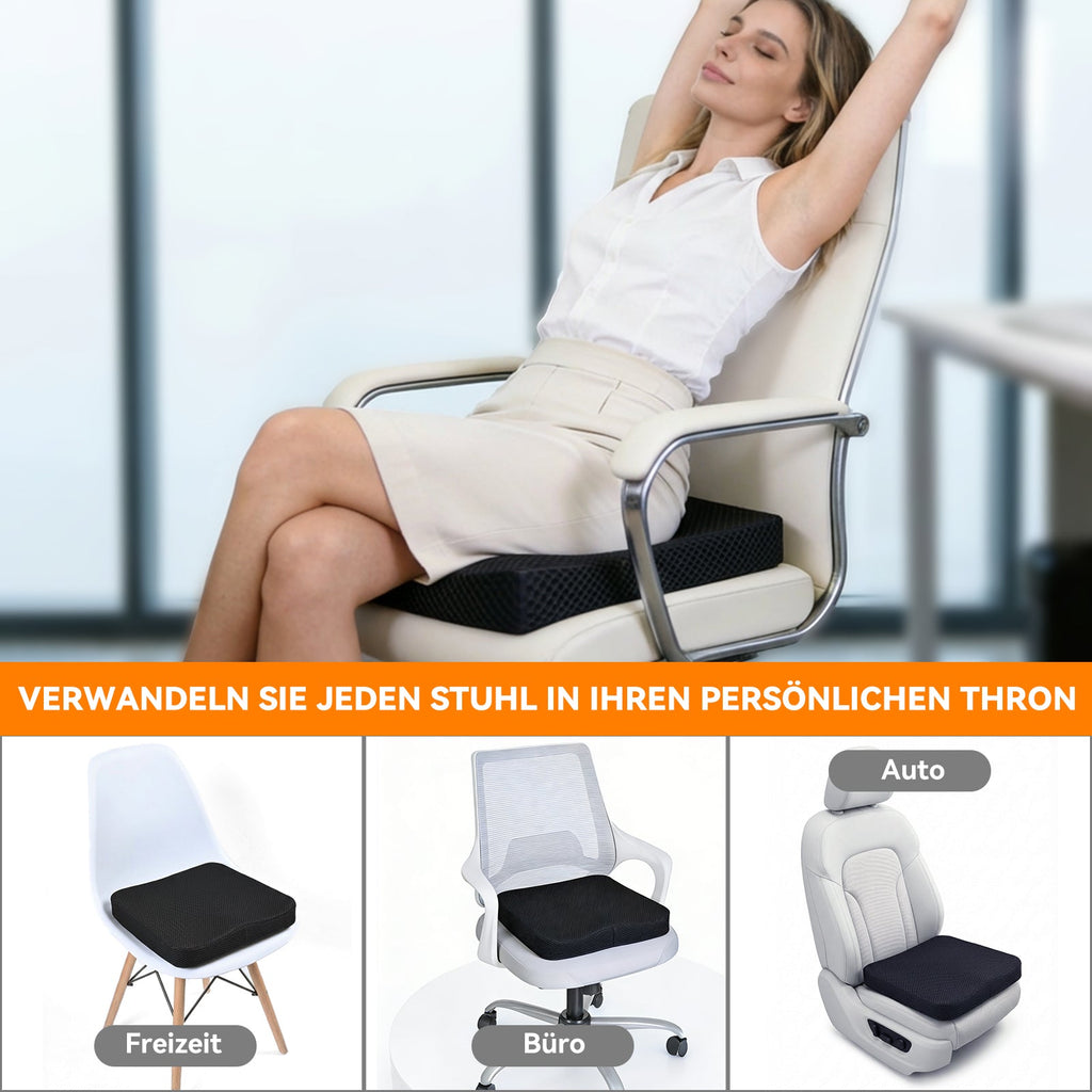 ByteTecpeak ZD01 – Sitzkissen, 42×42 cm, ergonomisch & druckentlastend