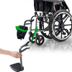ByteTecpeak M4 Leichter Manueller Rollstuhl – Faltbar, 100 kg Belastbarkeit