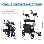 ByteTecpeak R2 Rollator mit Sitz – Leicht, klappbar & höhenverstellbar, 100 kg