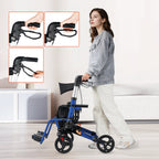 ByteTecpeak R3 Faltbarer Rollator mit 360°-Drehrädern – Leicht, Kompakt und Vielseitig