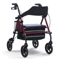 ByteTecpeak R4 Leichtgewicht Rollator mit Sitz – Klappbar, Höhenverstellbar, 8" All-Terrain-Räder, bis 150 kg