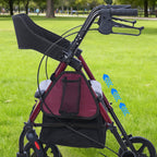 ByteTecpeak R4 Leichtgewicht Rollator mit Sitz – Klappbar, Höhenverstellbar, 8" All-Terrain-Räder, bis 150 kg