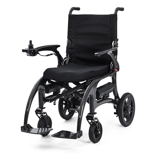 StratisGo XP01 Carbon Fiber Electric Wheelchair - 2x8Ah Battery 15.5 miles Range,30.5 lbs