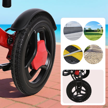 XP03 Portable Electric Wheelchair 330 lbs, 500W Motor, 13 miles Range and Foldable, 10Ah lithium-ion battery