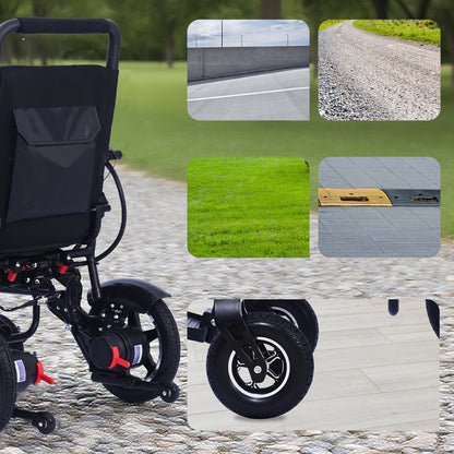 XP04 Foldable Electric Wheelchair -Up to 13-Mile Range,500W  brushless  Motor, 12Ah Battery, 46.6 lbs