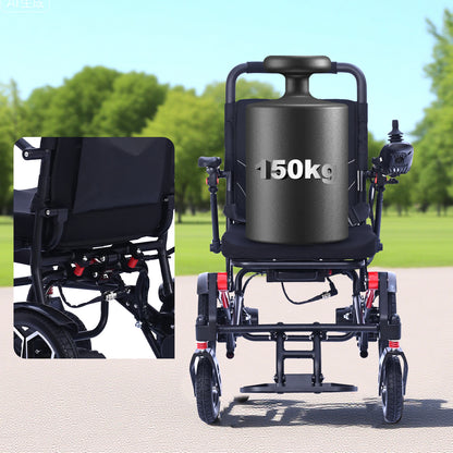 StratisGo XP04 Foldable Electric Wheelchair - 2*12Ah Battery, Max 2*13-Mile Range